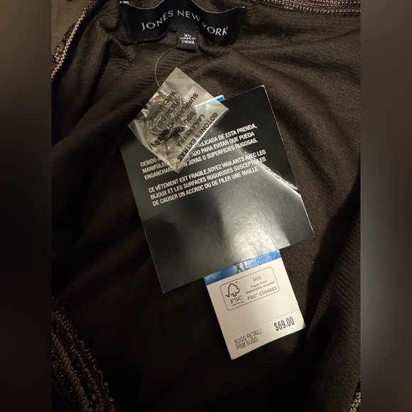 Jones New York Brown Sleeveless Sweater - Picture 6 of 9